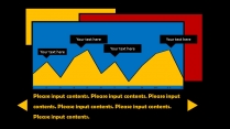 【红黄蓝】标准色简约色块PPT模板示例4