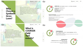 体育运动 足球 绿色红色 网页形式 清新时尚模板示例6