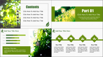 【H】绿色自然小清新模板示例3