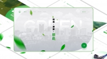【环保】简约商务清新薄荷绿色PPT模板示例2
