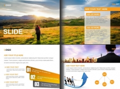 【企业文化】橙色时尚精美企业文化手册模板示例8