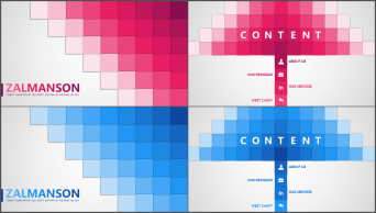 【PPT给你好看】红颜&蓝颜双配色实用商务模板示例2