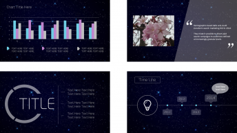 【ios7风格第八弹】夜空清新数据型商务模板示例4