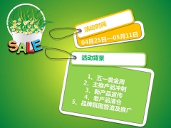 绿色清新节日促销活动方案【含文字】模板示例5