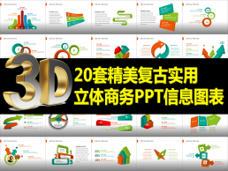 【裸眼3D】20套精美复古实用立体商务PPT信息图