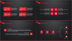 【动画PPT】红与黑简约大气品牌模板示例6