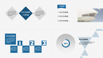 【震撼型】高品质商务精致深蓝配色模板 示例4
