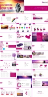 [企业文化]华丽紫色系企业文化模板示例3