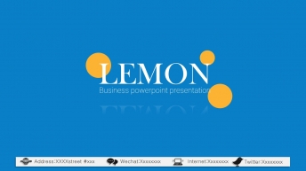 LEMON柠檬简洁风蓝色模板