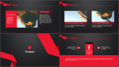 【动画PPT】红与黑简约大气品牌模板示例4