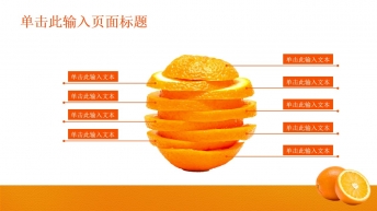硕果-橙色华贵简美PPT模板示例4