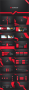 【动画PPT】红与黑简约大气品牌模板示例8