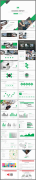 2016绿色清新商务PPT模板（30套配色方案）示例8