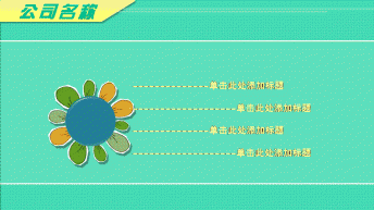 绿色清新年中/年终汇报模板示例5