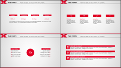 【经典·精致】红色杂志风极简风格模板示例5