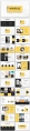 【现代简约】创意黑黄多排版现代商务汇报工作总结模板示例3