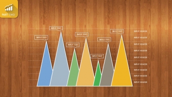木质纹理卡通风商务数据展示模板示例4