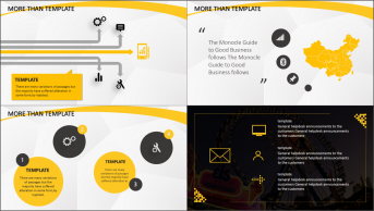 黄黑现代——图文混排商务设计模板2示例3