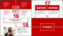 【经典转场】红色跨页时间轴创意商务通用PPT模板示例7