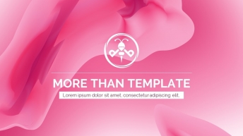 女性行业粉红淡雅精致大气设计PPT模板