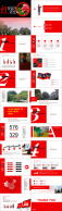 【红运当头】红色实用文化展示杂志风格PPT模板示例8