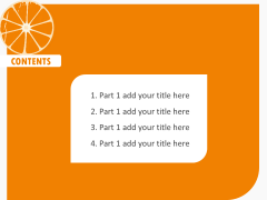半手绘简约水果PPT模板-橙子篇（两种背景方案）示例4
