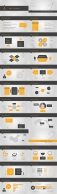 酷黑设计通用商务模板-内含20套逻辑关系图表及动画示例8