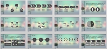 【IOS系列】简约大气商务类总结汇报模板示例4