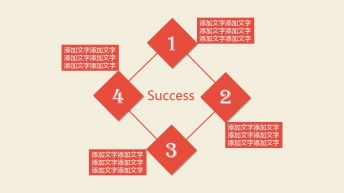 【五色第五季】清爽大气的商务计划ppt示例7