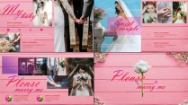 【小清新系列12】婚礼策划花朵图文排版ppt模板示例7
