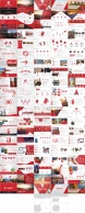 【 RED】红色商务报告模板【八套合集】（二）示例6