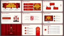 红色剪纸商务演示年度总结汇报工作计划企业宣传培训示例4