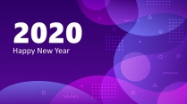 2020大气紫色科技年终汇报总结【赠图标】示例2