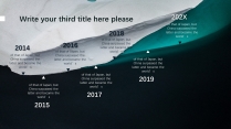 【冰川海洋】蓝黑简洁大气商务计划年终模版示例4
