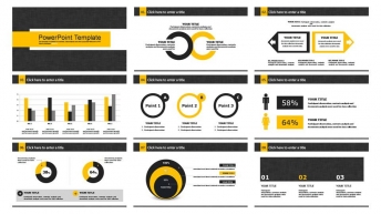 国际范高端创意图形组合商务报告模板-四套合集示例6