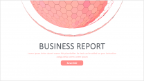 【几何艺术 第1弹】粉色小清新通用商务报告模板示例2