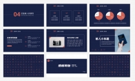 「实用系列」大气简约商务中文汇报模板示例7
