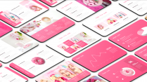 超甜粉色简洁时尚通用模板示例3