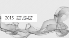 大气烟雾黑白灰PPT模板3示例2