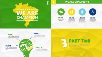 超酷实用型世界杯PPT模板——巴西篇示例3