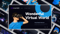 虚拟世界VR主题模板