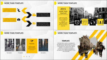 黄黑现代——图文混排商务设计模板示例4