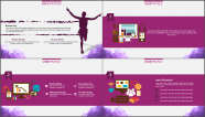 紫色水彩创意排版商务通用PPT模板示例6