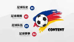 【激情欧洲杯&世界杯】一份简约实用的足球体育模板示例3