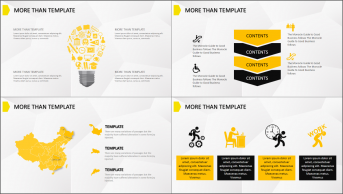 黄黑现代——图文混排商务设计模板示例5