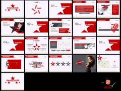 红与黑简洁商务模板五颗星【动态】示例7