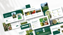 绿色农业蔬果主题演示模板示例6