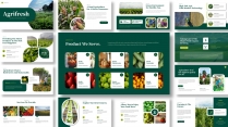 绿色农业蔬果主题演示模板