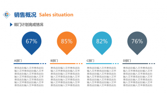 商务销售图表分析报告可编辑数据模版示例3