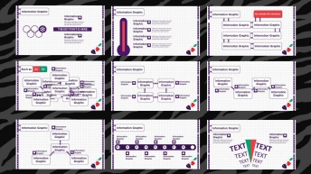 小清新紫色信息图表30页-【赠】霸气虎纹五色模板示例3